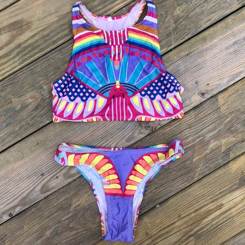 Crop Top Bikini Set